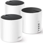 TP-Link Deco AX3000 WiFi 6 Mesh System(Deco X55) - Covers up to 6,500 Sq.Ft., Replaces Wireless Router and Extender, 3 Gigabit ports per unit, supports Ethernet Backhaul,3-pack