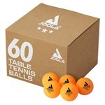 JOOLA Training 3 Star Table Tennis Balls 12, 60, or 120 Pack - 40mm Regulation Bulk Ping Pong Balls for Competition and Recreational Play - Fun as a Cat Toy - Indoor and Outdoor Compatible