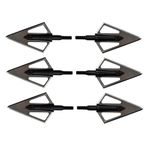 Hunting Broadheads, 12PK 3 Blades Archery Broadheads 100 Grain Screw-in Arrow Heads Arrow Tips Compatible with Traditional Bows and Compound Bow (Hunt and Kill 100gr)