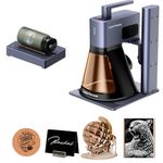 LaserPecker LP2 Plus Laser Engraver – 10W Portable 4000mm/s High-Speed Machine for DIY Gifts, Logos, Home Decor & Tumblers, Rotary Engraving & Cutting on Wood, Leather & Coated Metal