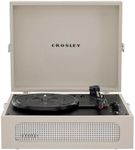 Crosley CR8017B-DU Voyager Vintage Portable Turntable with Bluetooth in/Out and Built-in Speakers, Dune