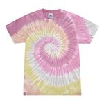 Colortone Womens/Ladies Rainbow Tie-Dye Short Sleeve Heavyweight T-Shirt (M) (Desert Rose)