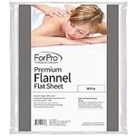 ForPro Premium Flannel Flat Sheet –