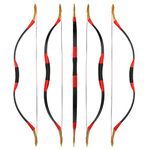 wolfman Traditional Bow Set Recurve Bow Set Longbow Sport Bow Archery Set Hunting Bow Set Handmade Wooden Bow Asian Mongolian Bow Horsebow for Adults Teenager Beginner Left and Right Hand(I, 20Lbs)