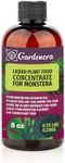 Gardenera Plant Growth Superfood for Monstera Plants with 18 Essential Vitamins & Minerals - Organic Plant Food Fertilizer - Micro-Fungi and Bio-Organisms for Monstera Care & Growth Enhancement - 8oz