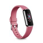 Fitbit Luxe Fitness and Wellness Tracker with Stress Management, Sleep Tracking and 24/7 Heart Rate, Orchid/platinum Stainless Steel, One Size (S and L Bands Included)