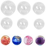 6 pcs Large Sphere Resin Mold Silicone,Accfore Sphere Molds for Epoxy Resin,Transparent Round Silicone Mold for Soap, Candle, Resin Art, Bath Bomb,Home Deco(2,3,4,5,6,7cm)