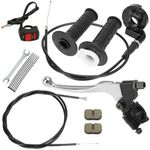 YOXUFA Mini Bike Throttle Assembly Kit + Mini Bike Brake Clutch Lever for Coleman CT100U CC100X Baja Doodlebug DB30 Motovox MBX10 MBX11 Monster Moto Predator 79 97cc 100cc Parts 22mm 7/8 Handlebars