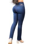 ARANZA Push Up Authentic Colombian Booty Lifting Jeans Pantalon Colombiano Levanta Cola - Blue -