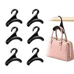 XoeLLe Purse Hanger for Closet, 6Pcs Handbag Hanger Hooks Closet Handbag Coat Rack Organizer Hanger Purse Hooks for Hanging Bags, Purses, Handbags, Belts, Scarves, Hats,Clothes,Pans and Pots