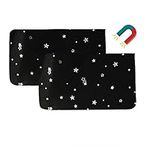 ZATOOTO Car Sun Shades Magnetic- Car Curtain for Baby/Kids, Car Window Privacy Blackout, Black(2 PCS)