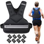 JoyPlus 4-12lbs Adjustable Weight Vest, Sport Running Weighted Vest, Strength Training Weight Vest for Men and Women, Weighted Vest Workout Equipment