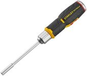 STANLEY FatMax Pistol Grip Ratchet Screwdriver with 12 Bits, Multicolor, FMHT0-62691