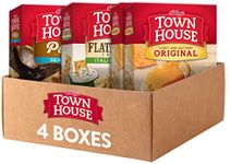 Kellogg's Town House Crackers, 3 Flavor Variety Pack, Original Crackers (2 Boxes), Sea Salt Pita Crackers (1 Box) and Italian Herb Flatbread Crisps (1 Box)