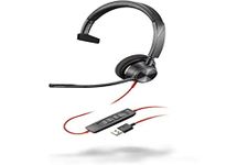 Plantronics - Blackwire 3310 USB-A (Poly) - Wired, Single Ear (Mono) Headset with Boom Mic - USB-A to connect to your PC and/or Mac - Works with Teams (Certified), Zoom & more