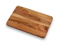 Vesta Homes Wooden Chopping Board, Cutting Board, Serving Board, Charcuterie, and Cheese Board for Kitchen | Natural Acacia Wood | 38x25x1.5 cm | Handcrafted in India