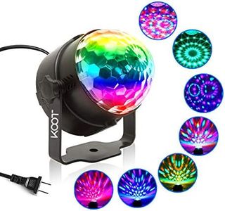 Party Lights,Sound Activated Magic Disco Lights with Remote Control Mini Disco Ball Dance DJ Lighting 7 Colors Mode RGB Strobe Lights for Party Home Room Kids Xmas Bar Club Show