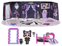 LOL Surprise Furniture - Dusk Doll With 10+ Surprises, Furniture Set & Doll Accessories - Miniature Dolls Fold-out Playset - Compatible with OMG House - Series 4 - Collectible Dolls For Girls Ages 3+