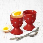 Cinf Ceramic Egg Cup Red Set of 2 P