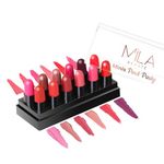 MILA BEAUTÉ Minis Pout Party Lipstick | Highly Pigmented Mini Lipsticks for Women | Matte Finish Lipstick Set of 12 Pieces (Shade-B, 12g)