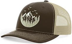 HORN GEAR Trucker Hat - Mountain Hat Edition (Brown/Khaki)