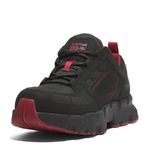 Timberland PRO Men's CSA Powertrain EV Composite Safety Toe Puncture Resistant Industrial Athletic Work Shoe, Black/Red, 9.5 Wide