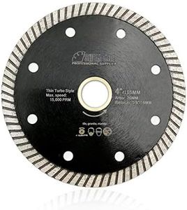 SHDIATOOL Diamond Turbo Blade 4 Inch Super Thin Cutting Disc for Porcelain Ceramic Tile Granite Dia 105mm