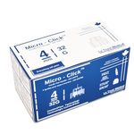 4mm 32G Micro-Click Universal Insulin Pen Needles (100 Count) - For Ozempic, Insulin, and Other Medications