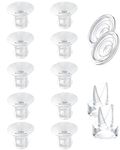 IVARONAL 10pcs Flange Inserts 5size&2Pcs Duckbill Valves & 2 Pcs Silicone Diaphragm Compatible with Momcozy Wearable Breast Pump S12 Pro/S9 Pro/S12/S9