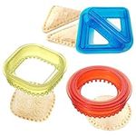 3-Piece Sandwich Cutter and Sealer Set - Make Fun and Easy Sandwiches for Kids - Perfect for Lunchboxes and Bento Boxes - Uncrustables Maker and Cookie Cutter