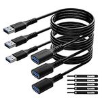 3 Pack USB 3.0 Extension Cable 4 Fe