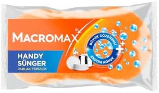Macromax Handy Cleaning Sponge | Ergonomic Grip Multi-Purpose Kitchen Sponge – Durable High-Foam Non-Scratch - 96 Pack
