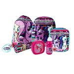 Hasbro® My Little Pony Back to School Sets inc Backpack, Messenger, Trainer Bag, Lunch Sets, Sports Bottle & Pencil Case (6PC Set: Backpack, Trainer Bag, Pencil Case, Lunch Bag, Box & Bottle)