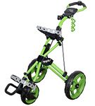Clicgear Rovic Model RV3J Junior | Youth 3-Wheel Golf Push Cart (Lime)