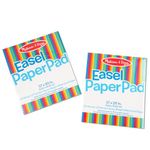 Melissa & Doug Easel Paper Pad (Top-Bound Pad, Premium White Bond Paper, 2-Pack with 50 Sheets)