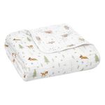 aden + anais™ essentials cotton muslin blanket disney + friends-bambi forest