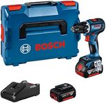 Bosch Professional 18V System GSR 18V-90C Cordless Drill (with 2 x 5.0Ah Batteries, GAL 18V-40 Charger, in L-Box)