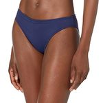 La Blanca Women's Island Goddess Solid Hipster Bikini Swimsuit Bottom, Indigo, 14