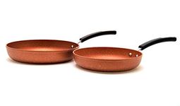 The Rock Copper Fry Pan Combo - 9.4" (24 cm) and a 11" (28 cm) Fry pan