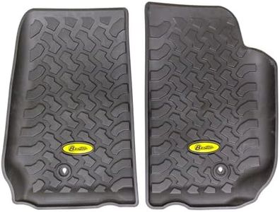 Bestop 51500-01 Front Pair of Floor Mats for Wrangler Unlimited 07-13