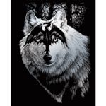 Royal Brush Silver Foil Engraving Art Kit, 8 by 10-Inch, Dragon Wolf