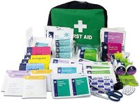 Lewis-Plast First Aid Kit Bag - 309 Piece Survival Kits - Safety Essentials for Travel Car Home Camping Work Hiking,Green