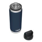 YETI Rambler 26 oz (769 ml) Stainless Steel Water Bottle (Navy) – Insulated Water Bottle with Leakproof Chug Cap for Hot or Cold Drinks – 5 Year Warranty