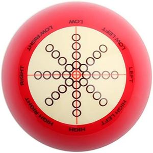 Keenso Pool Cue Ball, Portable Billiard Cue Ball with Standard Lines and Dots Billiard Practice Training Assist Accessory for America Pool Eight Ball
