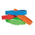 Fun Express 24 Piece Superhero Sayings Bracelets