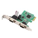 axGear Serial PCI-E Controller Card DB9 Com Port PCI Express Adapter 2 Ports RS-232 DB9