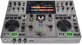 Denon DJ PRIME GO+ Portable DJ Controller and Mixer with Stem Separation, 2 Decks, Wi-Fi Streaming, Bluetooth, Lights Control, 7" Screen and Battery