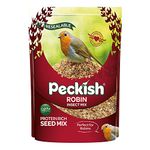 Peckish Robin Bird Seed and Insect Mix, 1 kg,brown