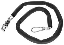 Kerbl 321415 70 cm PVC coated tether chain with panic hook and carab.