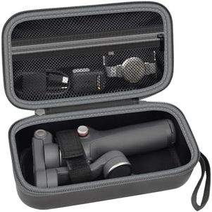 ALKOO Hard EVA Case Compatible with DJI Osmo Mobile 8, 7 & 7P, Protective Travel Organizer for 3-Axis Smartphone Gimbal Stabilizer, Mesh Pocket for Extension Rod, Clamp & Tripod